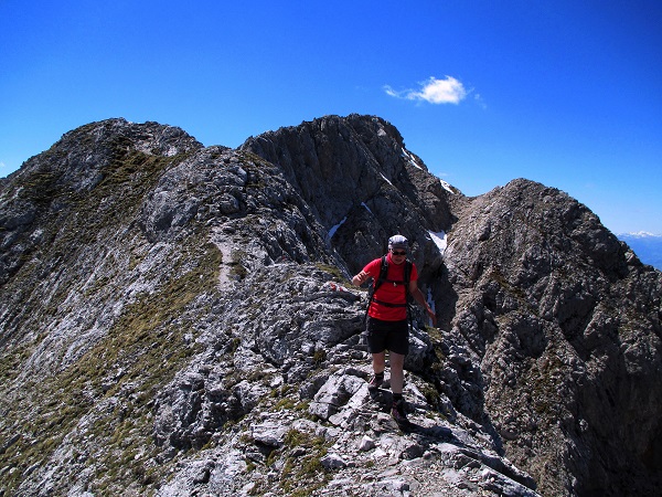 Foto: Andreas Koller / Wandertour / Über das Bergmassiv des Reißkofel (2371m) / Am O-Grat / 23.08.2018 00:43:12
