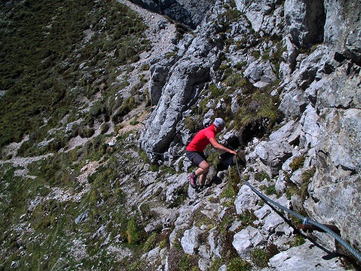 Foto: Andreas Koller / Wandertour / Über das Bergmassiv des Reißkofel (2371m) / Klettersteig zum Kleinen Reißkofel / 23.08.2018 00:41:12