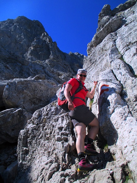 Foto: Andreas Koller / Wandertour / Über das Bergmassiv des Reißkofel (2371m) / Letzte versicherte Stelle / 23.08.2018 00:37:29