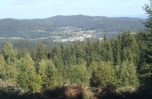 Foto: Wolfgang Dröthandl / Wandertour / Nebelstein - Panoramaweg / Blick auf Moorbad Harbach / 02.10.2018 10:19:50