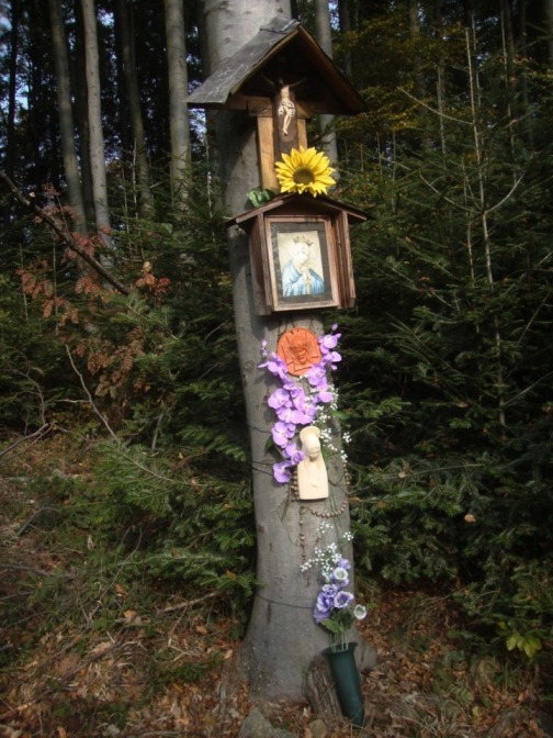 Foto: Wolfgang Dröthandl / Wandertour / Jochgrabenberg und Kaiserbrunnberg / Waldandacht (Pfalzberg) / 22.10.2018 15:01:54