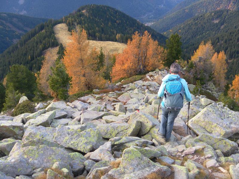 Foto: Wolfgang Lauschensky / Wandertour / Monte Croce und Monte Rujoch / herbstlicher NW-Rückenabstieg / 29.10.2018 00:12:48