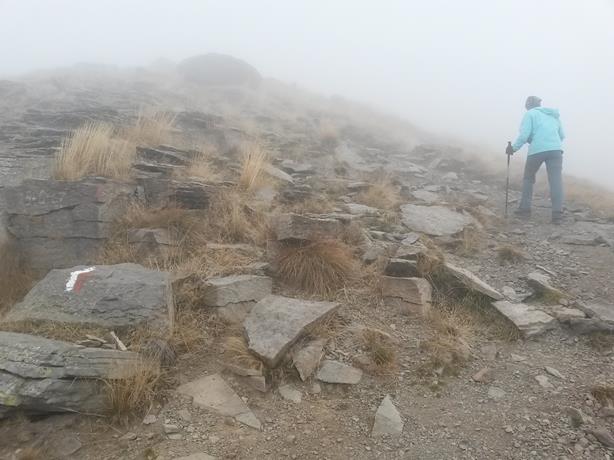 Foto: Wolfgang Lauschensky / Wandertour / Fravort über Monte Panarotta / erodierter Gipfelbereich / 29.10.2018 22:46:48