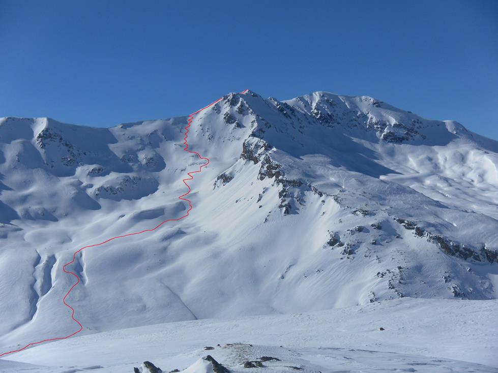 Foto: Wolfgang Lauschensky / Skitour / Piz Rims 3056m über Ostkar / Ostflanke des Piz Rims / 09.03.2019 16:53:58
