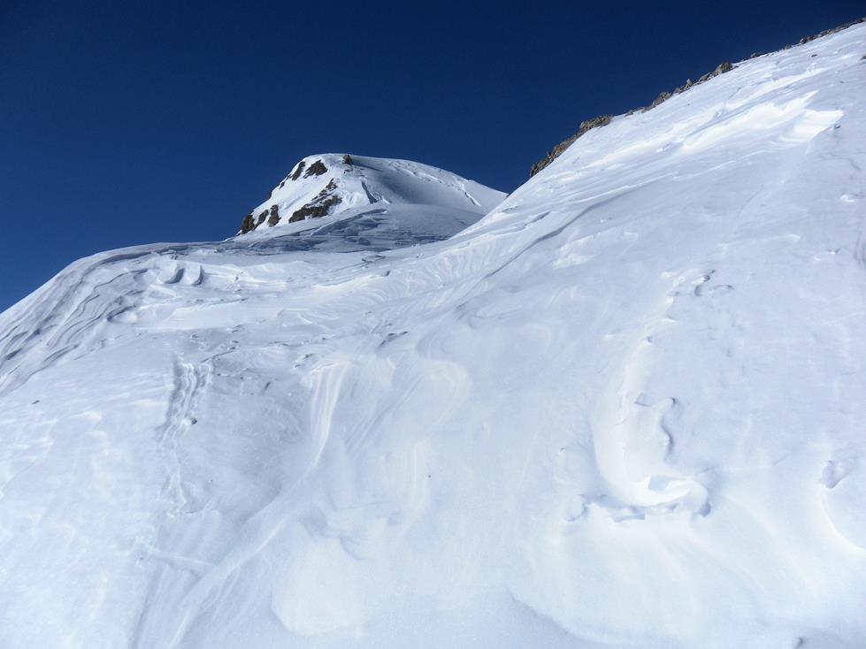 Foto: Wolfgang Lauschensky / Skitour / Piz Rims 3056m über Ostkar / kurzes Steil(fels)band / 09.03.2019 16:52:53