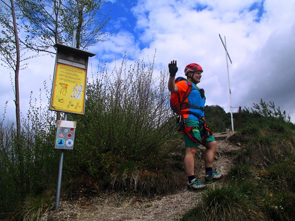 Foto: Andreas Koller / Klettersteigtour / Via ferrata Crench und zwei Gipfel (779m) / Ausstieg knapp unterhalb der Punta Pelata / 21.06.2019 23:04:02