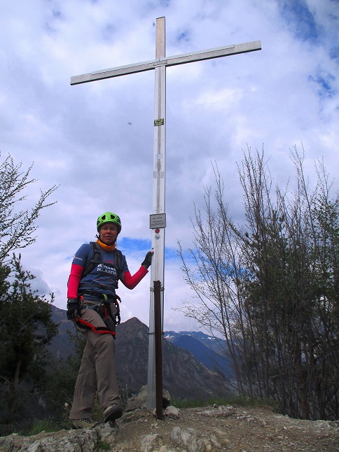 Foto: Andreas Koller / Klettersteigtour / Via ferrata Crench und zwei Gipfel (779m) / Punta Pelata / 21.06.2019 23:03:36