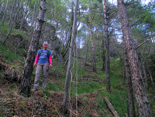 Foto: Andreas Koller / Klettersteigtour / Via ferrata Crench und zwei Gipfel (779m) / Abstieg von der Cima Crench / 21.06.2019 23:00:30