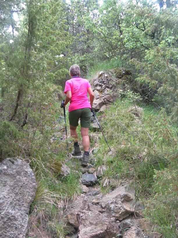 Foto: Wolfgang Lauschensky / Wandertour / Monte Roccabruna und Monte Gifarco / steiniger Wanderpfad / 09.07.2019 17:18:46