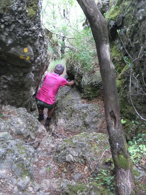 Foto: Wolfgang Lauschensky / Wandertour / Monte Roccabruna und Monte Gifarco / Abstieg in die Schlucht / 09.07.2019 17:17:47