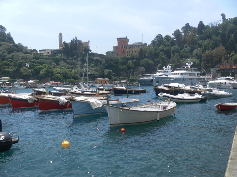 Foto: Wolfgang Lauschensky / Wandertour / Monte Portofino oder Semiforo Vecchio 610m / San Giorgio jenseits des Hafens / 11.07.2019 18:12:00