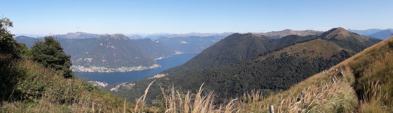 Foto: Wolfgang Lauschensky / Wandertour / Monte Palanzone über Monte Bolettone / Westarm des Comersees, Monte San Primo hinter Monte Palanzone / 02.10.2019 19:52:53