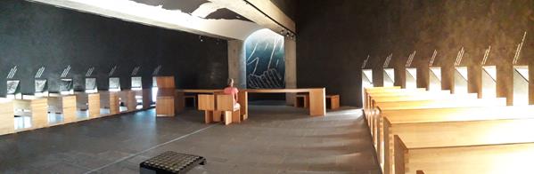 Foto: Wolfgang Lauschensky / Wandertour / Monte Tamaro 1963m bis Monte Lema 1619m / Kirche Santa Maria degli Angeli / 04.10.2019 01:12:56