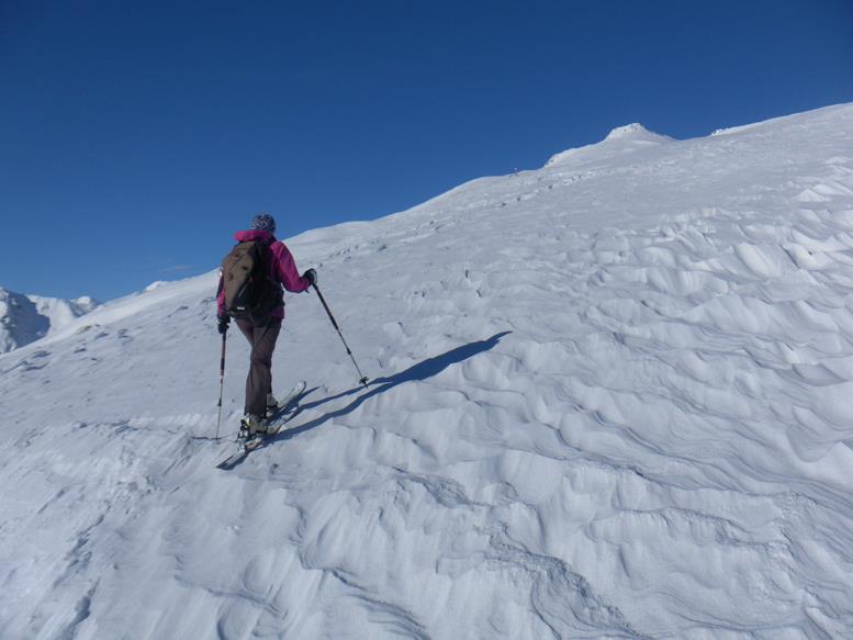 Foto: Wolfgang Lauschensky / Skitour / Böses Weibele 2521m und Hochstein 2057m / auf Windharsch zum Gipfel / 05.01.2020 19:38:09