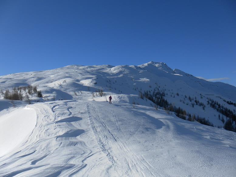 Foto: Wolfgang Lauschensky / Skitour / Böses Weibele 2521m und Hochstein 2057m / Südostrücken vom Bösen Weibele / 05.01.2020 19:37:45