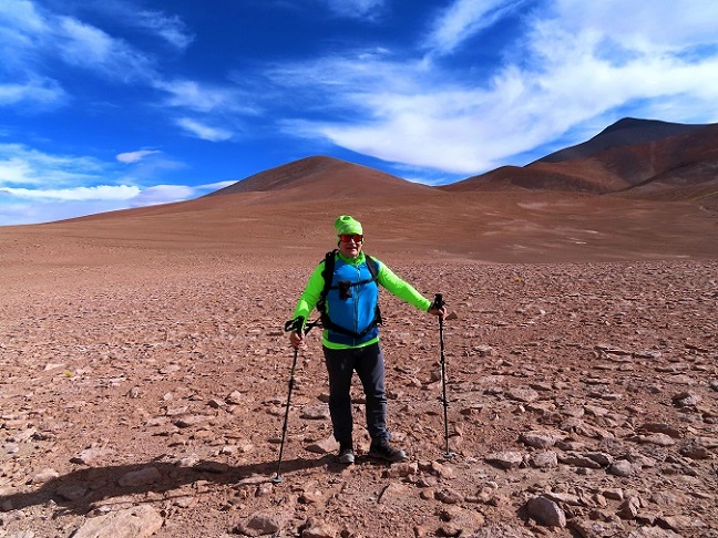 Foto: Andreas Koller / Wandertour / Cerro Laguna Santa Rosa (4132m) / Der kleine Gipfel ist der Cerro Laguna Santa Rosa / 30.01.2020 02:39:12