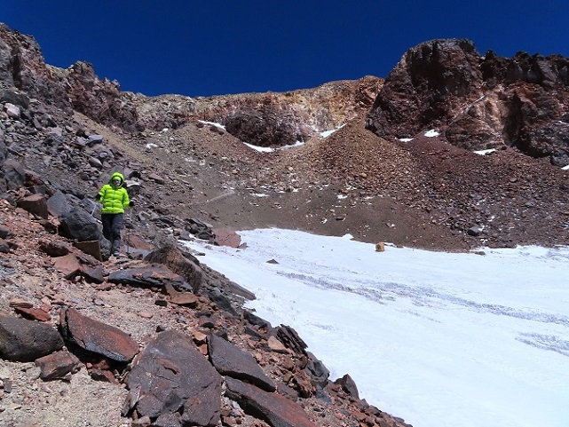 Foto: Andreas Koller / Wandertour / Nevado Ojos del Salado (6893m) / Abstieg vom Ojos / 04.04.2020 00:51:56
