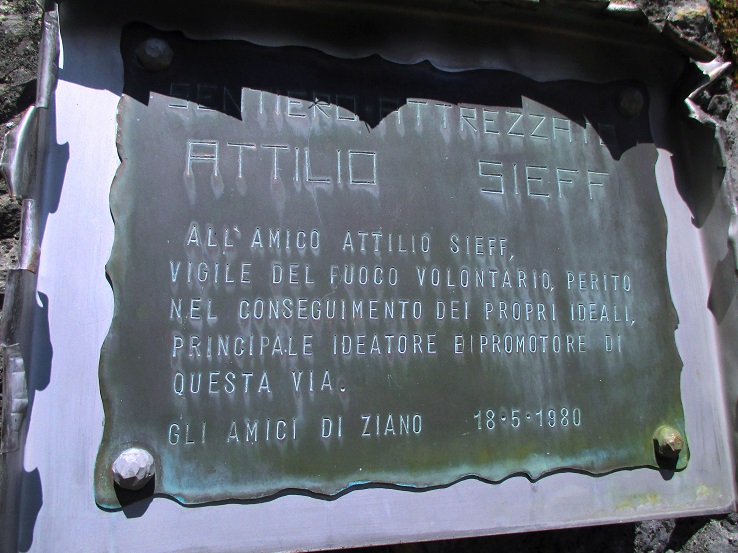 Foto: Andreas Koller / Klettersteigtour / Via ferrata Attilio Sieff auf die Punta Polse (1450m) / 15.06.2020 23:55:50
