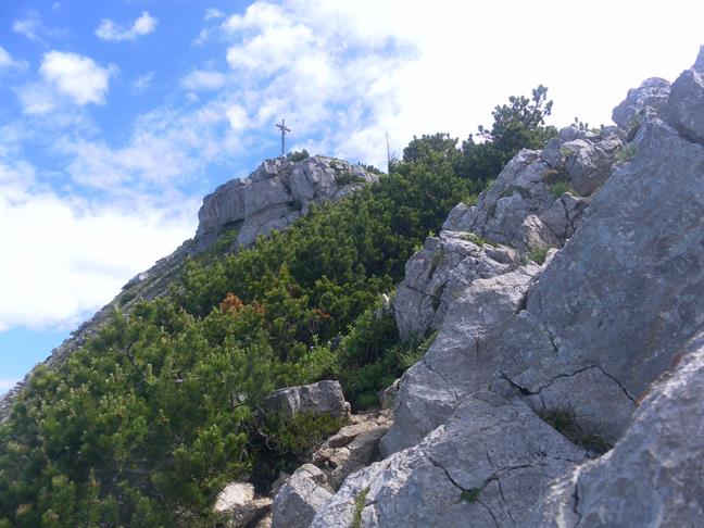Foto: Wolfgang Lauschensky / Wandertour / Aiplspitz Überschreitung zum Hochmiesing / Aiplspitz beim Abstieg / 17.07.2020 17:58:03