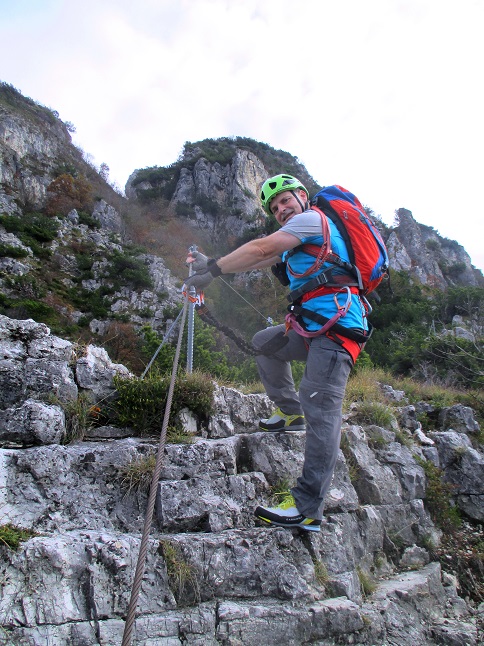 Foto: Andreas Koller / Klettersteigtour / Via ferrata Giordano Bertotti und Chegul (1357m) / 14.10.2020 00:48:39