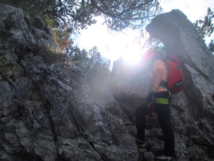 Foto: Andreas Koller / Klettersteigtour / Via ferrata Giordano Bertotti und Chegul (1357m) / 14.10.2020 00:47:38