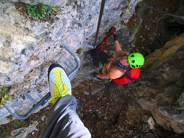 Foto: Andreas Koller / Klettersteigtour / Via ferrata Giordano Bertotti und Chegul (1357m) / 14.10.2020 00:46:40