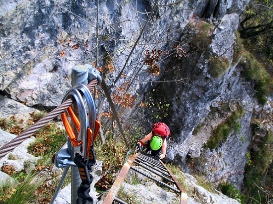 Foto: Andreas Koller / Klettersteigtour / Via ferrata Giordano Bertotti und Chegul (1357m) / 14.10.2020 00:46:09