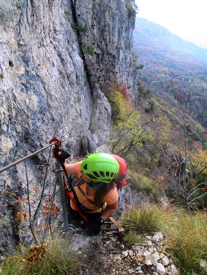 Foto: Andreas Koller / Klettersteigtour / Via ferrata Giordano Bertotti und Chegul (1357m) / 14.10.2020 00:46:00