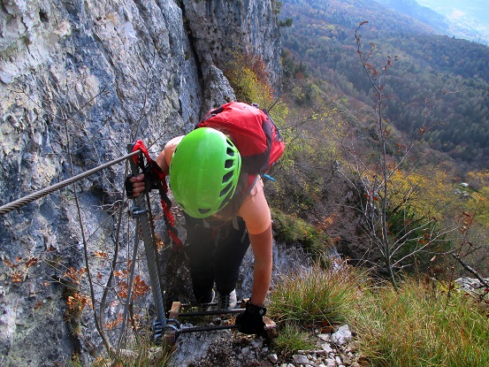 Foto: Andreas Koller / Klettersteigtour / Via ferrata Giordano Bertotti und Chegul (1357m) / 14.10.2020 00:45:51
