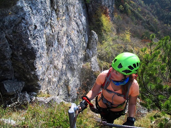 Foto: Andreas Koller / Klettersteigtour / Via ferrata Giordano Bertotti und Chegul (1357m) / 14.10.2020 00:45:37