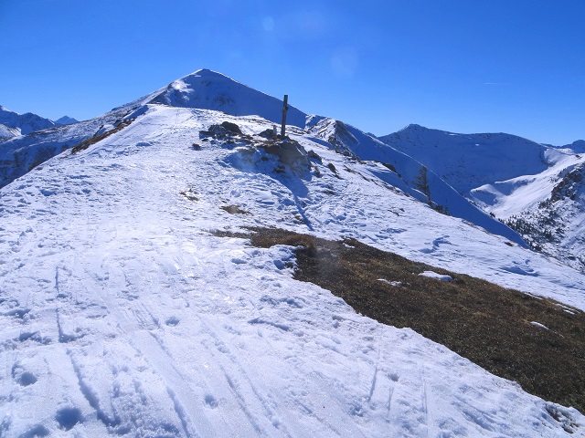Foto: Andreas Koller / Skitour / Silberling aus dem Liesingtal (1930m) / Kurzer, breiter Gipfelgrat / 17.03.2021 22:55:14
