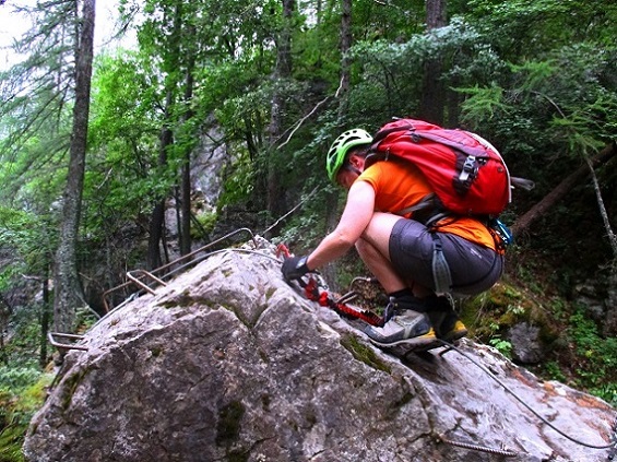 Foto: Andreas Koller / Klettersteigtour / Via ferrata du Torrent de la Combe (1575m) / 19.05.2021 02:28:43