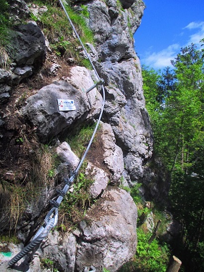 Foto: Andreas Koller / Klettersteigtour / Koschlak Klettersteig Bad Eisenkappel (720m) / Einstieg / 07.06.2021 00:59:01