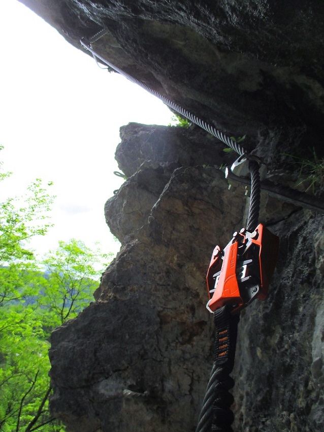 Foto: Andreas Koller / Klettersteigtour / Koschlak Klettersteig Bad Eisenkappel (720m) / Ausstieg über die D-Variante / 07.06.2021 00:56:41