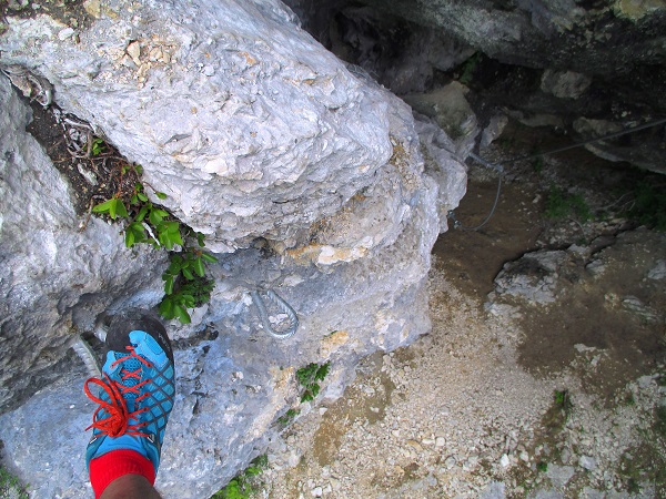 Foto: Andreas Koller / Klettersteigtour / Koschlak Klettersteig Bad Eisenkappel (720m) / In der D-Variante / 07.06.2021 00:56:23