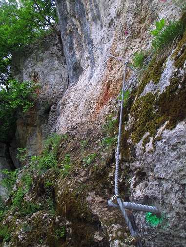 Foto: Andreas Koller / Klettersteigtour / Klettersteig Rabenstein (697m) / Einstieg / 11.06.2021 01:35:20