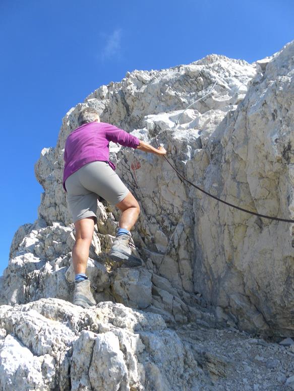 Foto: Wolfgang Lauschensky / Wandertour / Birkkarspitze 2749m und Ödkarspitzen über Brendelsteig / felsiger Grateinstieg / 20.09.2021 21:41:53