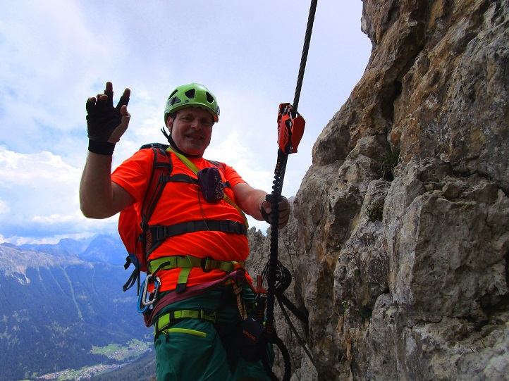 Foto: Andreas Koller / Klettersteigtour / Masaré Klettersteig über dem Rif. Roda di Vael (2607m) / 22.09.2021 02:16:45