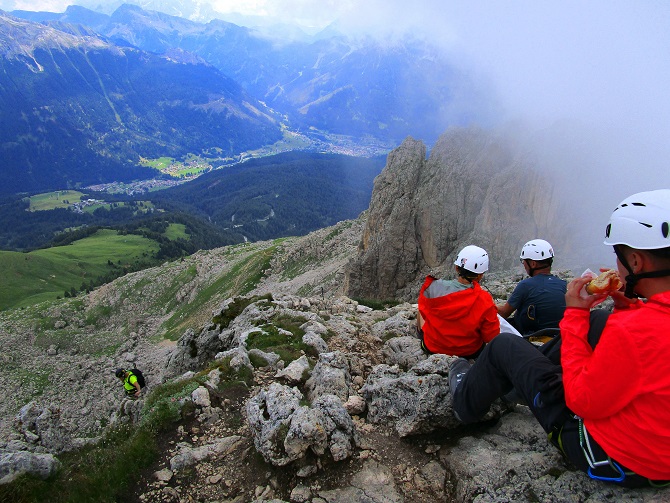 Foto: Andreas Koller / Klettersteigtour / Masaré Klettersteig über dem Rif. Roda di Vael (2607m) / 22.09.2021 02:15:56