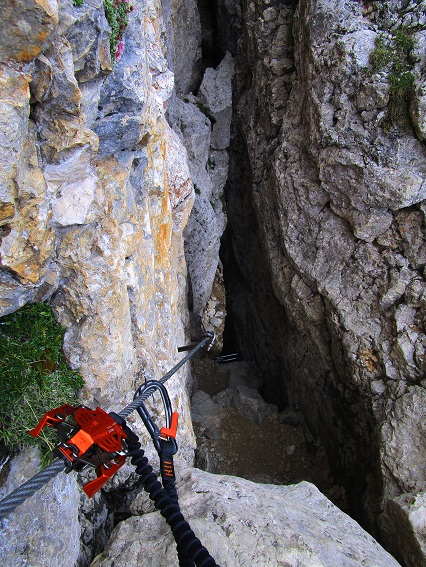 Foto: Andreas Koller / Klettersteigtour / Masaré Klettersteig über dem Rif. Roda di Vael (2607m) / 22.09.2021 02:14:05