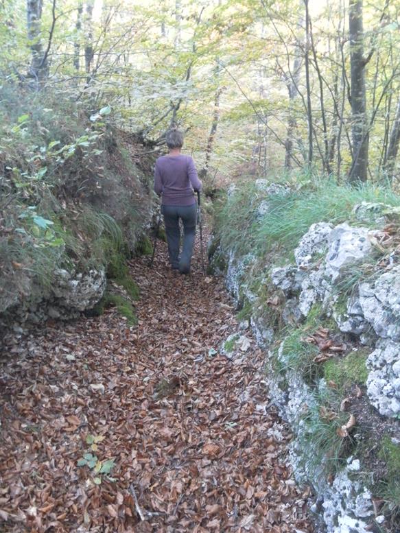 Foto: Wolfgang Lauschensky / Wandertour / Cima Levante 2019m Überschreitung / Schützengraben am Westgrat der Cima Perobia / 19.10.2021 17:03:20