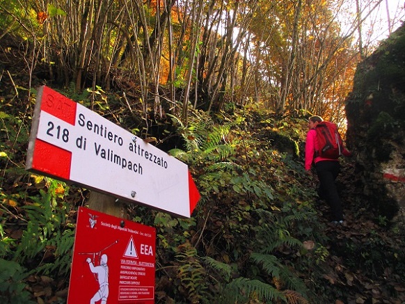 Foto: Andreas Koller / Klettersteigtour / Via ferrata Valimpach (926m) / 13.11.2021 11:08:12