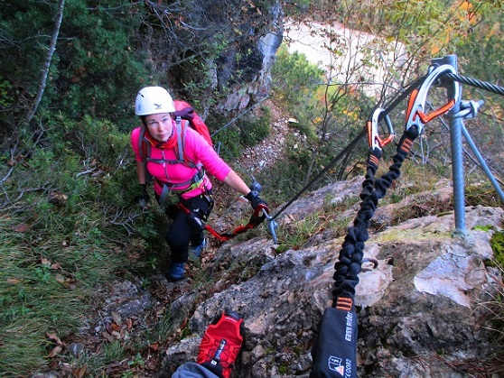 Foto: Andreas Koller / Klettersteigtour / Via ferrata Valimpach (926m) / 13.11.2021 11:07:11