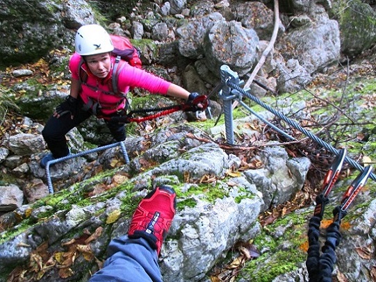 Foto: Andreas Koller / Klettersteigtour / Via ferrata Valimpach (926m) / 13.11.2021 11:06:03