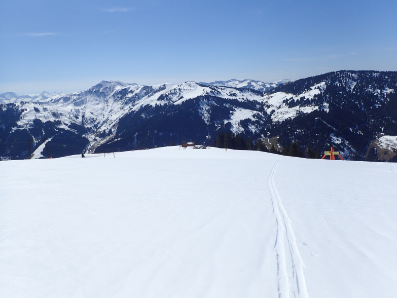 Foto: Manfred Karl / Skitour / Von Dienten auf die Wastlhöhe / Blick zum Klingspitz / 08.12.2021 06:14:05