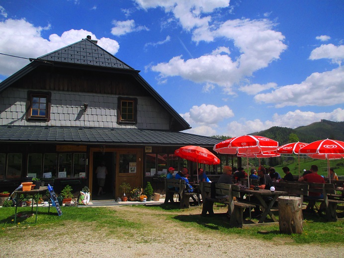 Foto: Andreas Koller / Klettersteigtour / Falkenstein Klettersteig (965m) / Falkensteinalm Schutzhaus / 20.05.2022 00:46:55