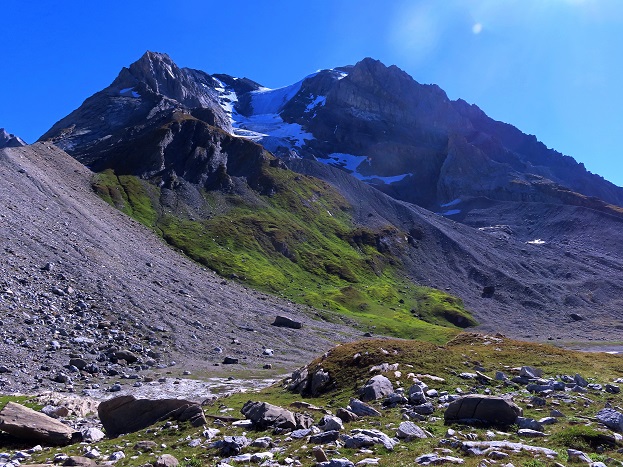 Foto: Andreas Koller / Wandertour / Pointe de la Rechasse (3212m) / Omnipräsent die Grande Casse (3855m) / 05.08.2022 18:43:03