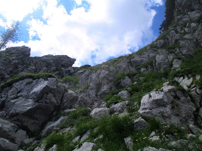 Foto: Andreas Koller / Klettersteigtour / Leichte Klettersteigrunde am Nassfeld (2079m) / Einstieg / 13.09.2022 01:22:31