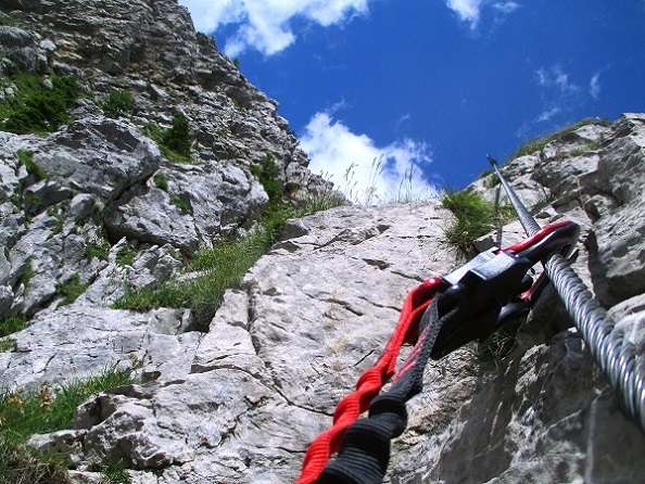 Foto: Andreas Koller / Klettersteigtour / Leichte Klettersteigrunde am Nassfeld (2079m) / 13.09.2022 01:20:45