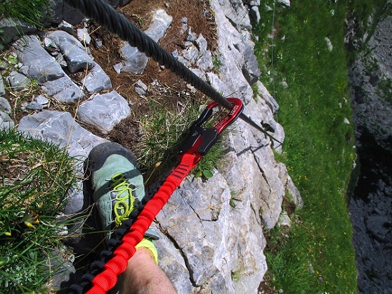 Foto: Andreas Koller / Klettersteigtour / Leichte Klettersteigrunde am Nassfeld (2079m) / 13.09.2022 01:20:33
